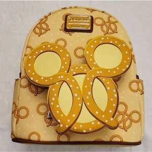 Disney Parks Loungefly Mickey Pretzel Scented Mini Backpack